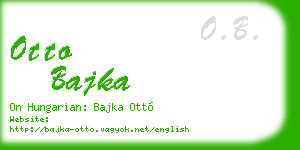 otto bajka business card